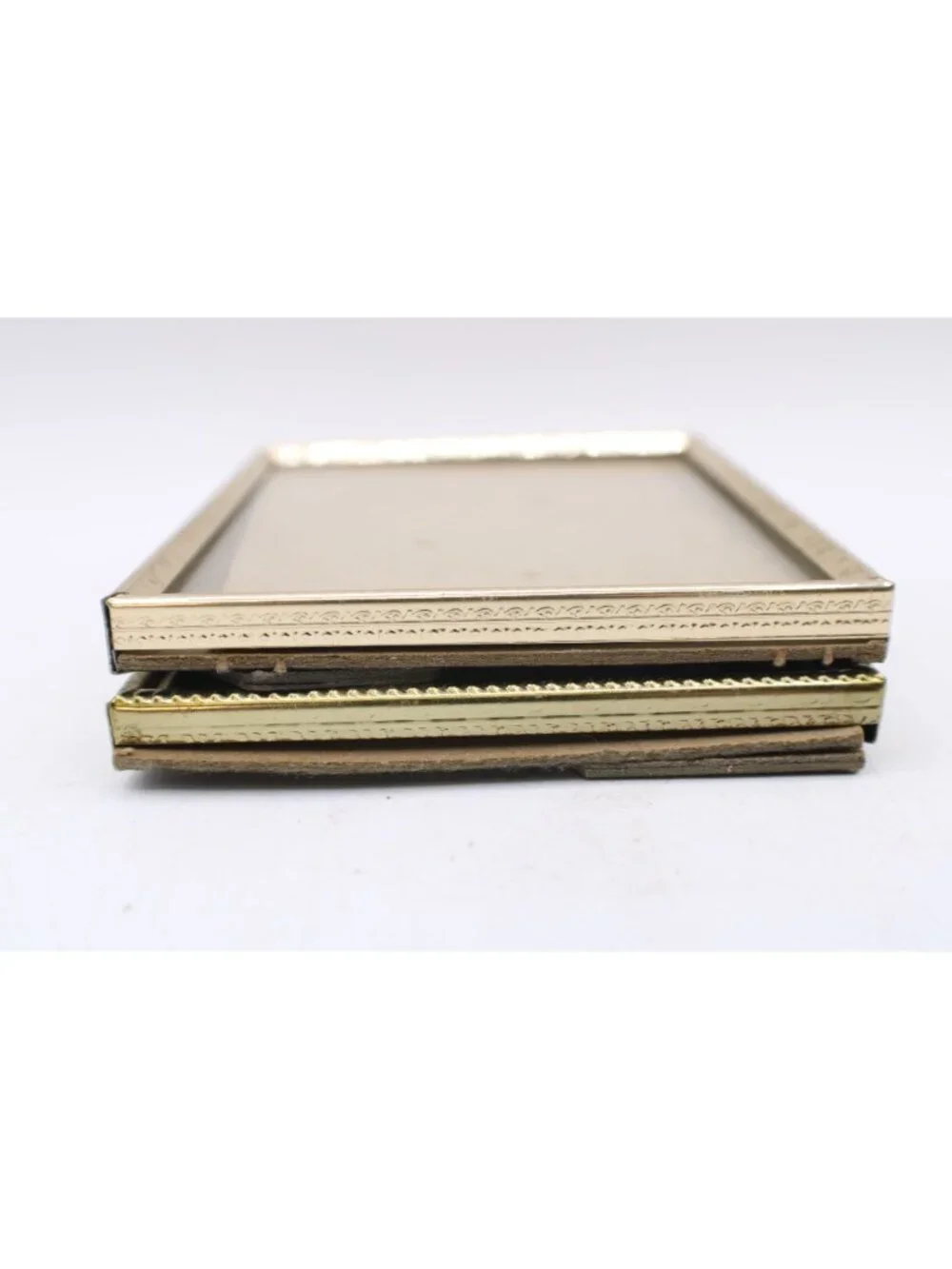 Vintage Gold Brass Etched Ornate Picture Frames 4x5